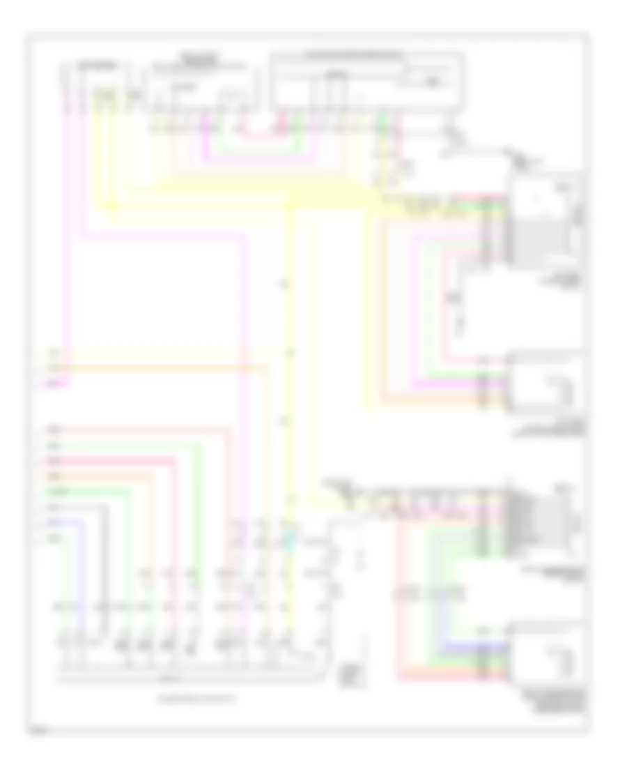 Power Windows Wiring Diagram 2 of 2 for Infiniti M56 2011