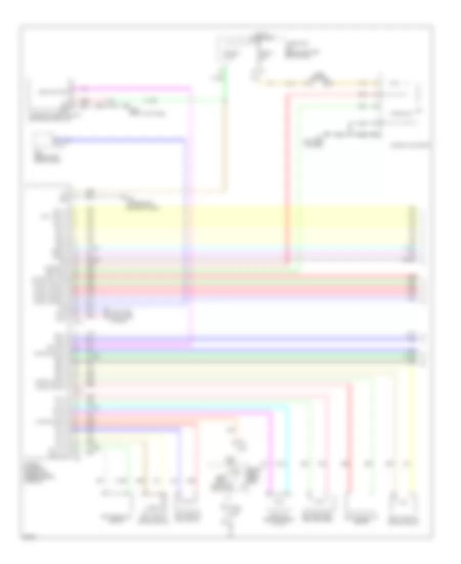 Supplemental Restraints Wiring Diagram 1 of 2 for Infiniti M56 2011