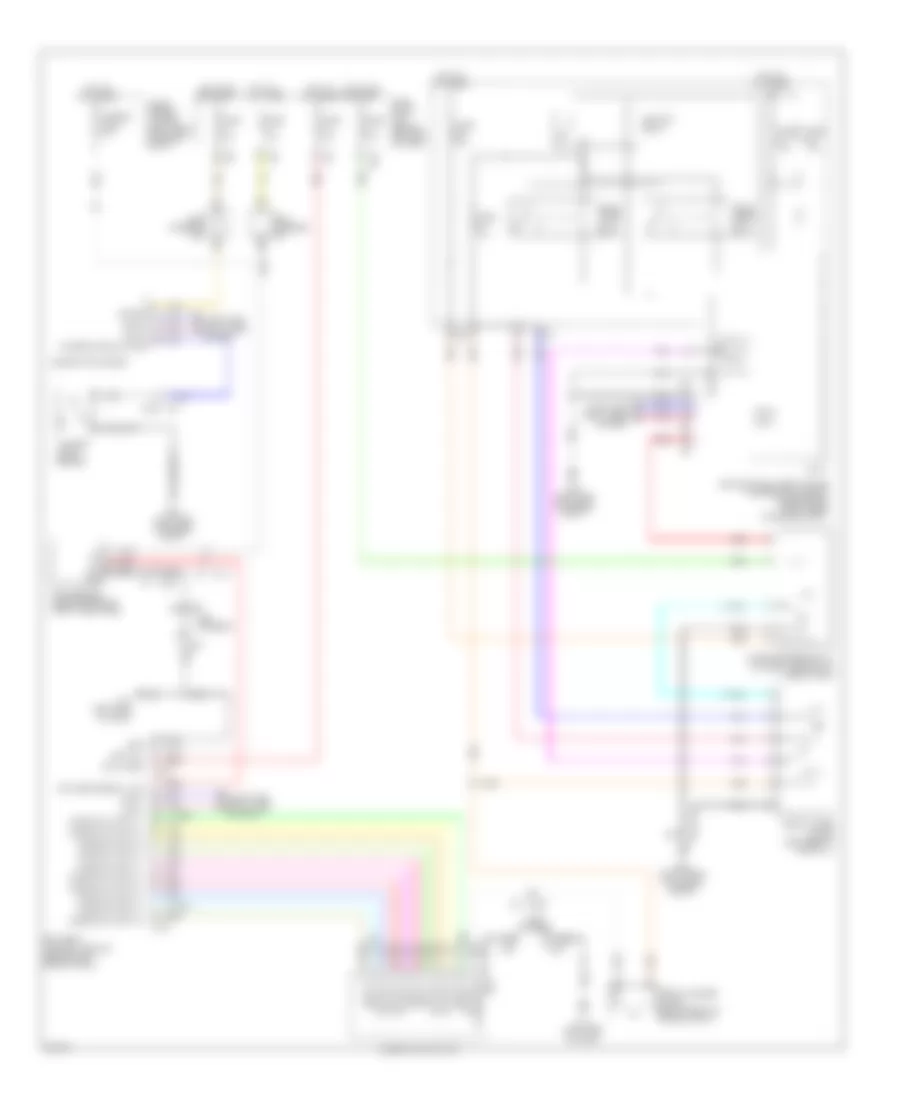 Wiper Washer Wiring Diagram for Infiniti M56 2011
