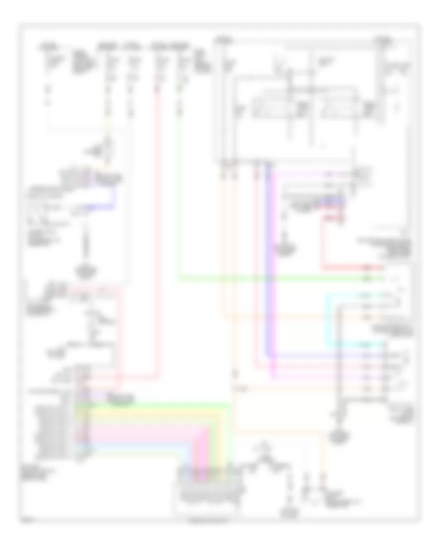 Wiper Washer Wiring Diagram for Infiniti M56 x 2013
