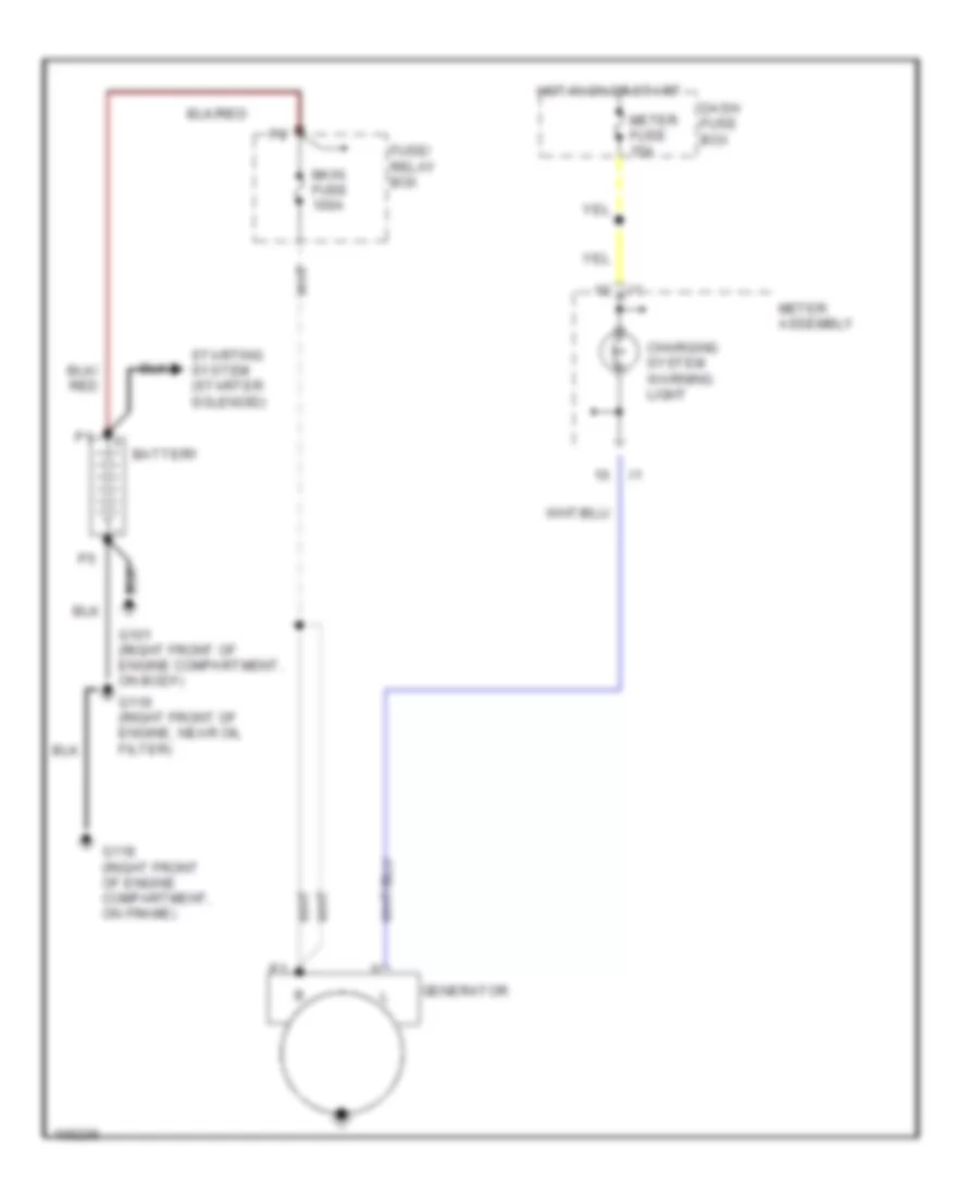 2 2L Charging Wiring Diagram for Isuzu Rodeo S 1998