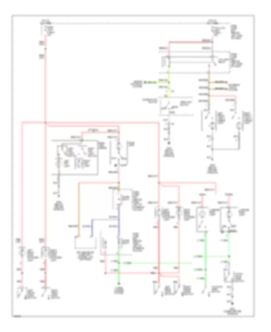 Courtesy Lamps Wiring Diagram for Isuzu Rodeo LS 2000