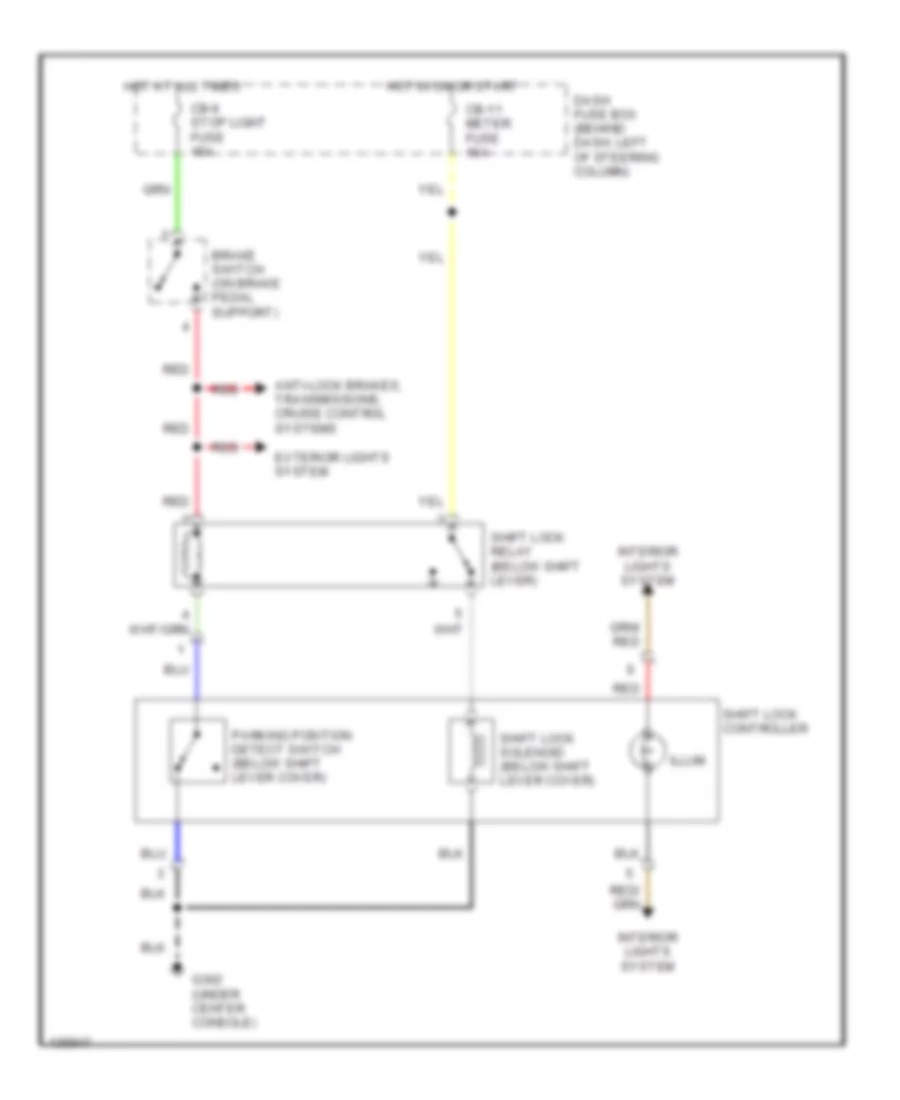 Shift Interlock Wiring Diagram for Isuzu Rodeo LS 2000