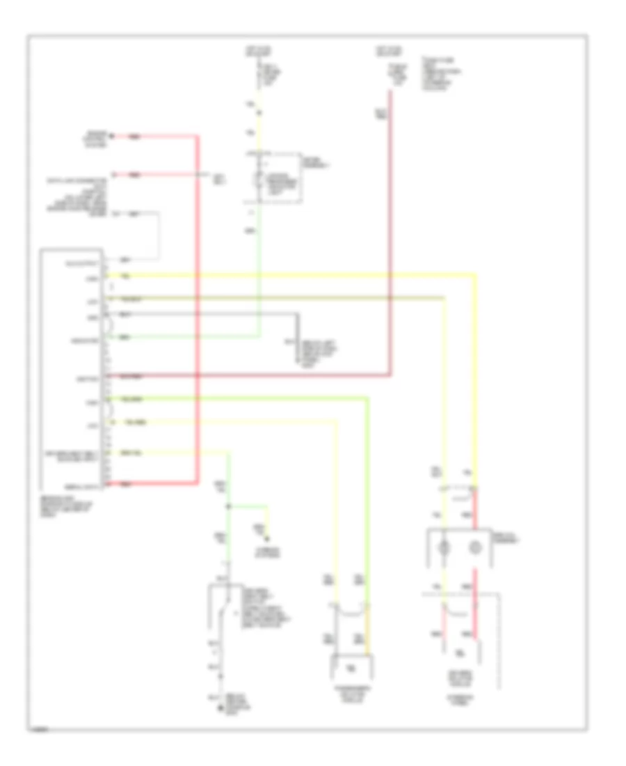 Supplemental Restraint Wiring Diagram for Isuzu Rodeo LS 2000