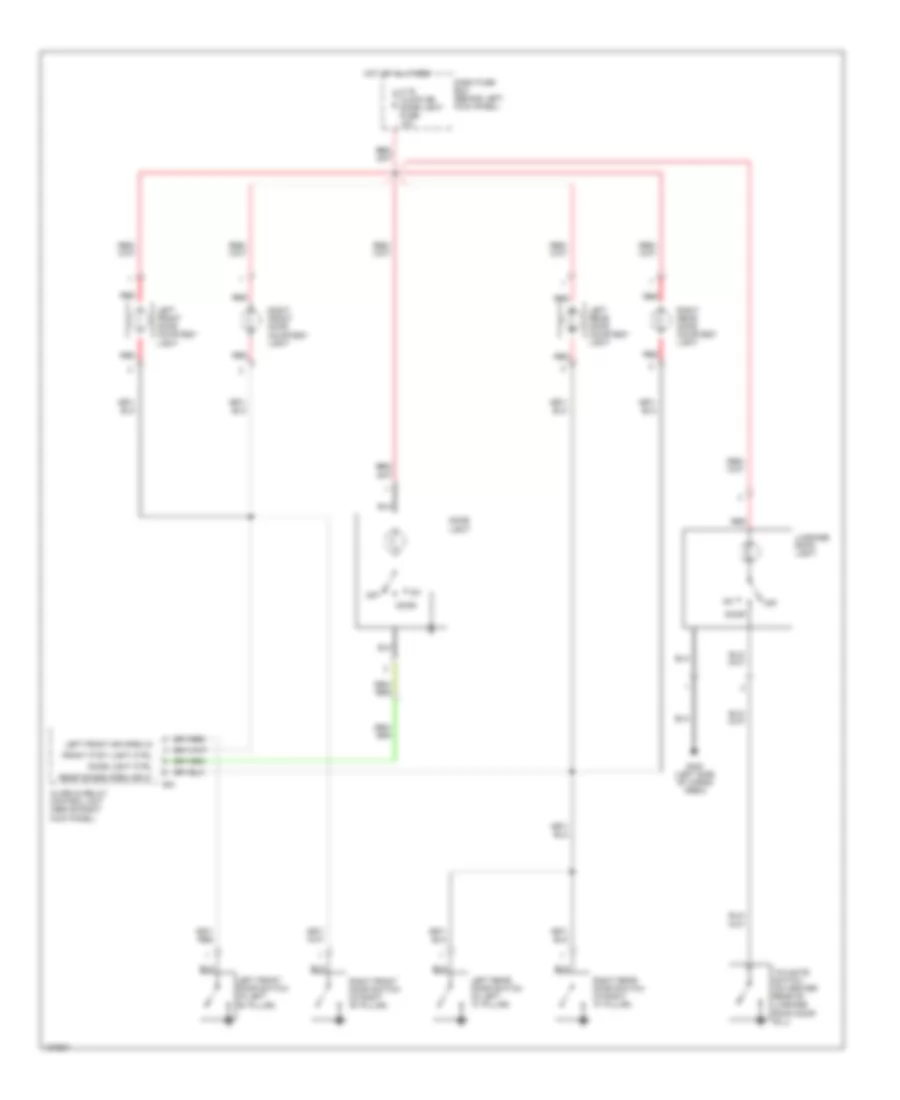 Courtesy Lamps Wiring Diagram S Model for Isuzu Trooper LS 2000