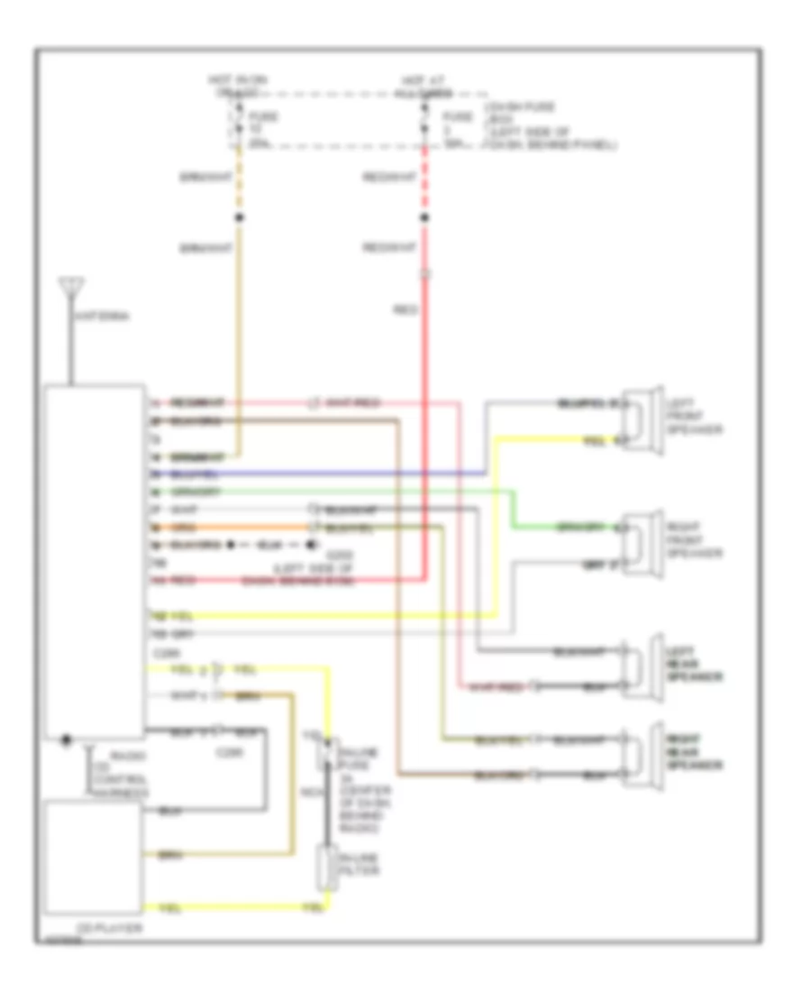 Radio Wiring Diagrams for Isuzu Rodeo S 1993