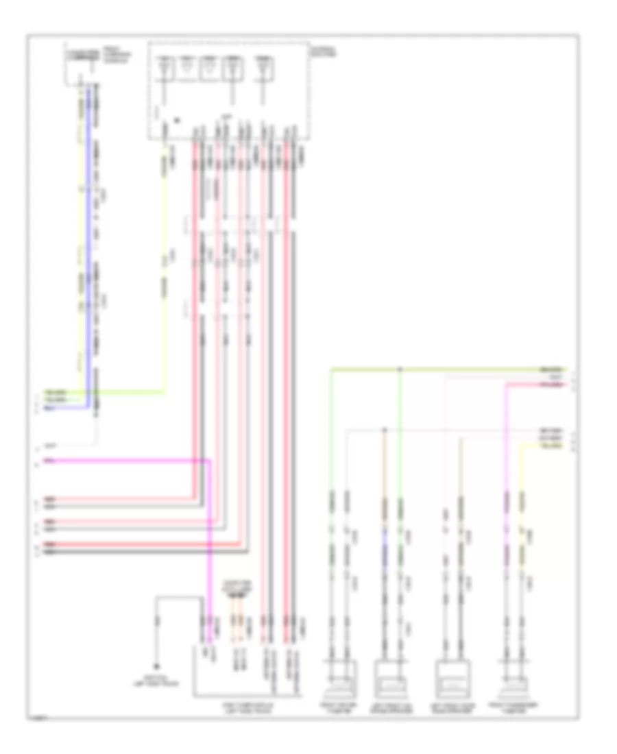 Navigation Wiring Diagram 10 Speaker System 3 of 4 for Jaguar XJ L Ultimate 2013