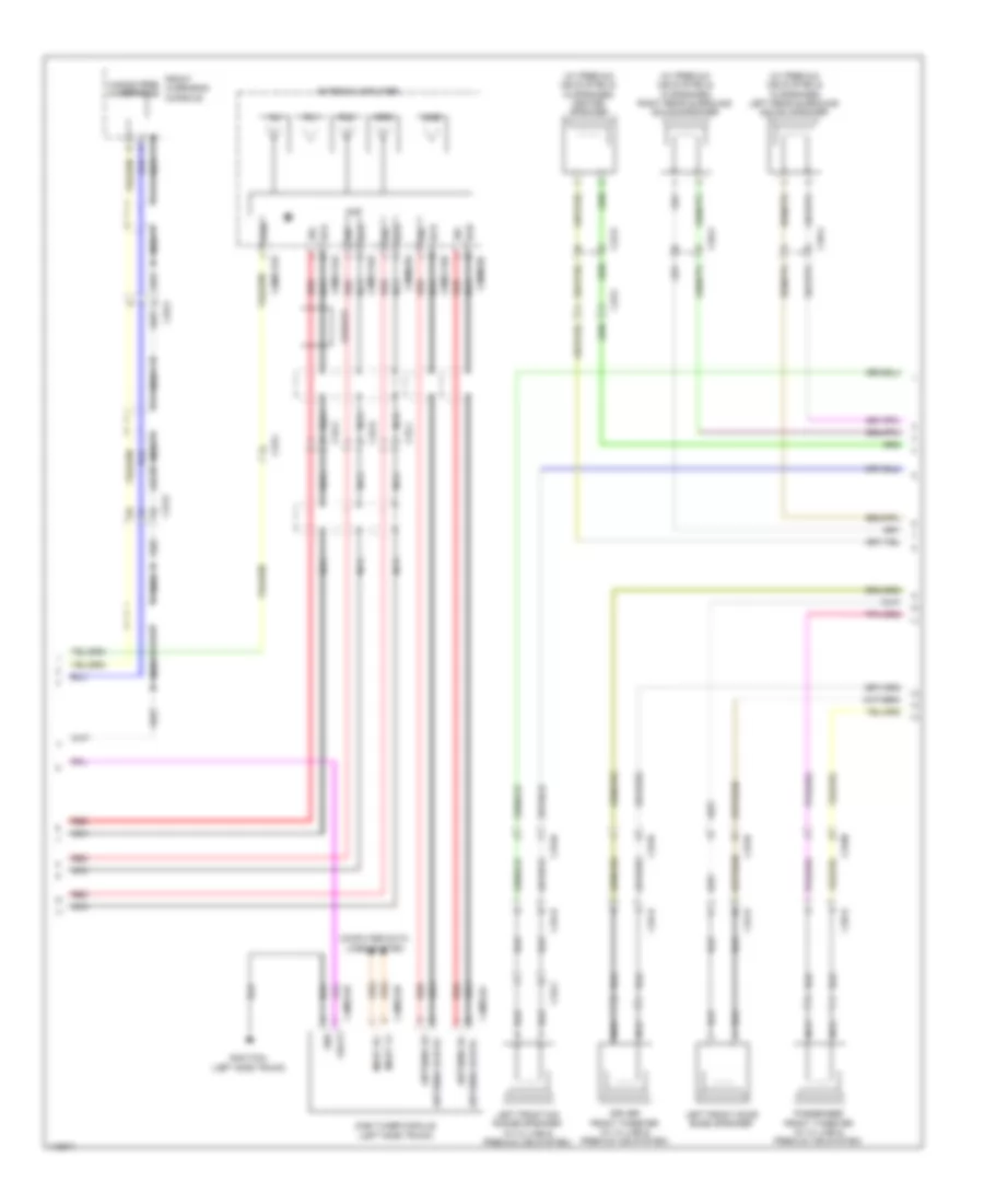 Navigation Wiring Diagram 12  15 Speaker Systems 2 of 3 for Jaguar XJ L Ultimate 2013