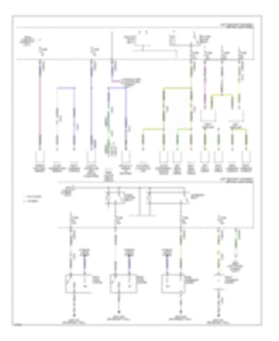 Power Distribution Wiring Diagram 5 of 7 for Jaguar XJ L Ultimate 2013