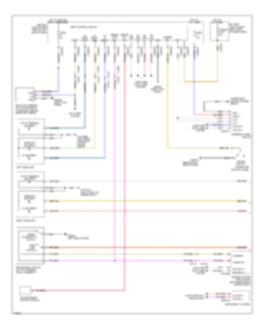 Exterior Lamps Wiring Diagram 1 of 2 for Land Rover Range Rover 2013