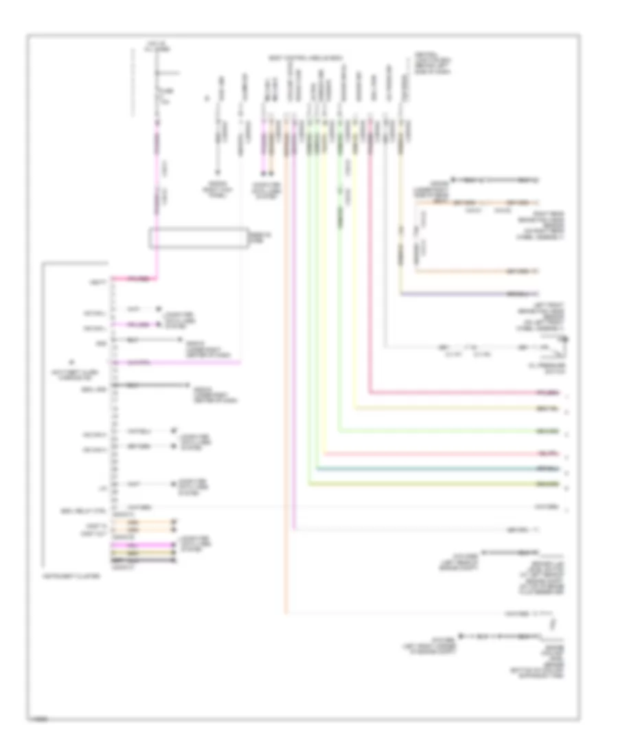 Instrument Cluster Wiring Diagram 1 of 2 for Land Rover Range Rover 2013