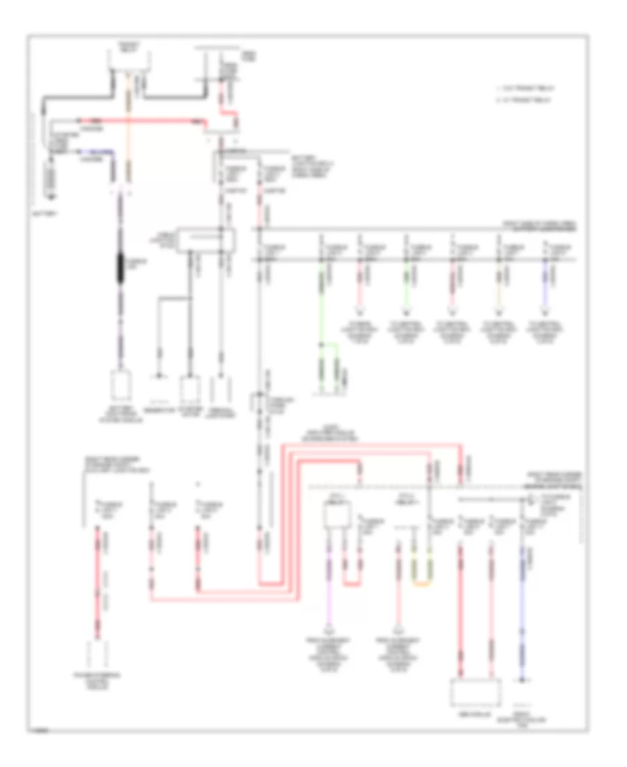 Power Distribution Wiring Diagram 1 of 9 for Land Rover Range Rover 2013