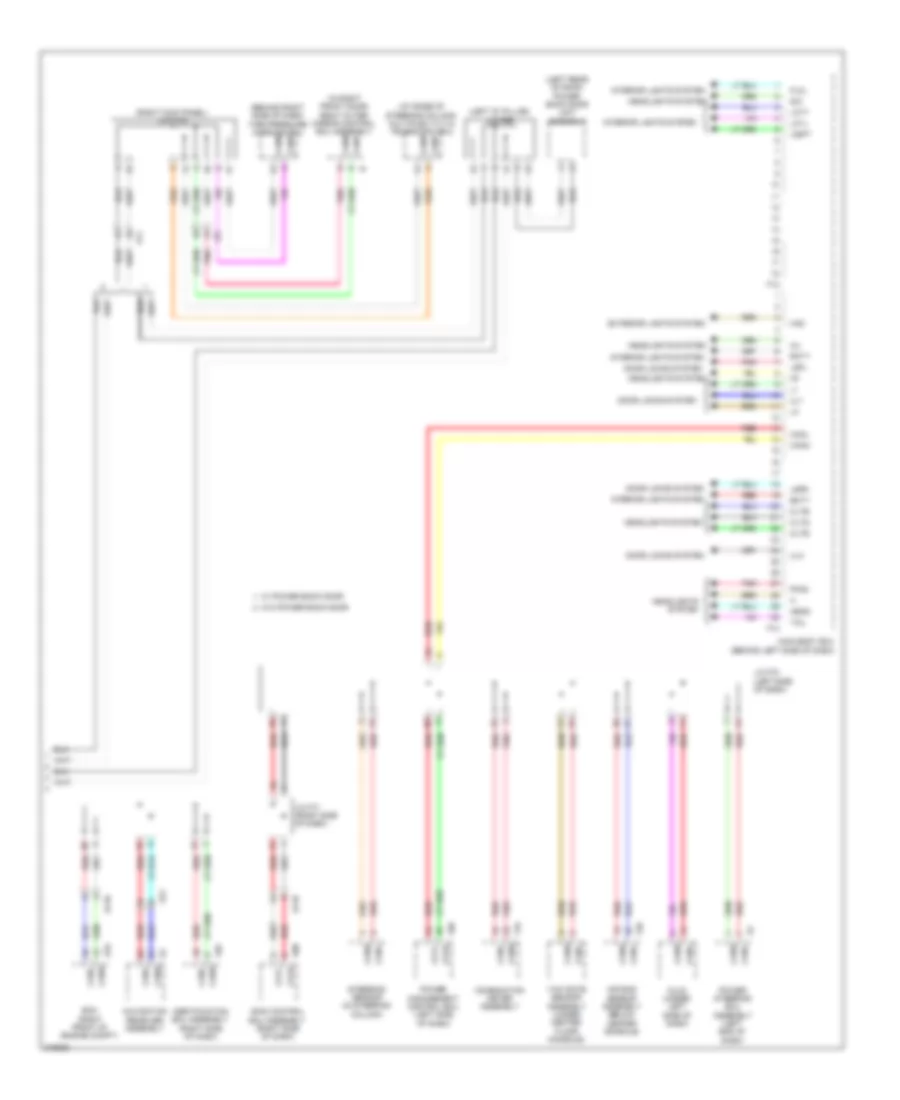 Body Control Modules Wiring Diagram 2 of 2 for Lexus RX 450h 2011