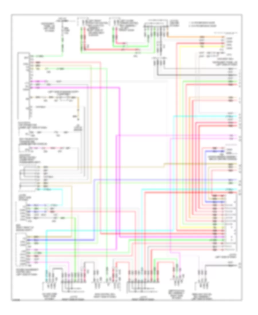 Computer Data Lines Wiring Diagram 1 of 3 for Lexus RX 450h 2011