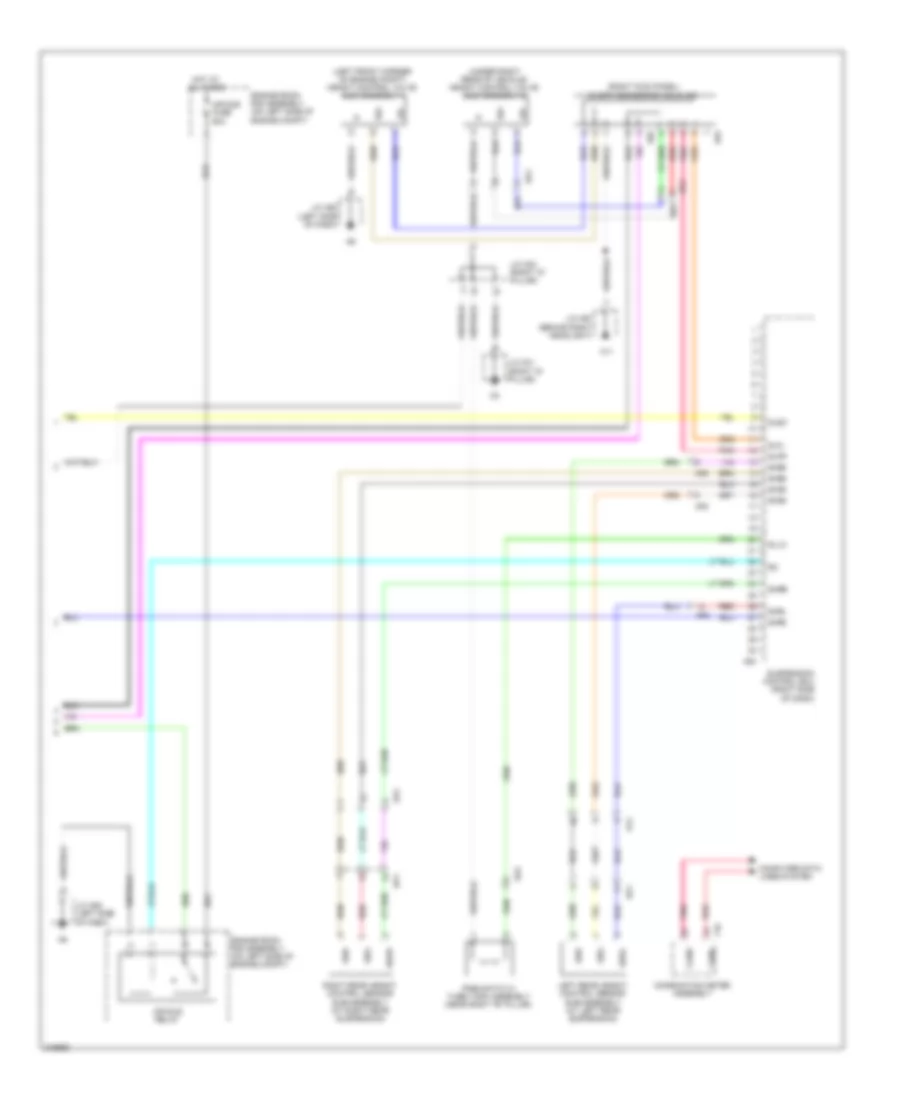 Electronic Suspension Wiring Diagram 2 of 2 for Lexus RX 450h 2011