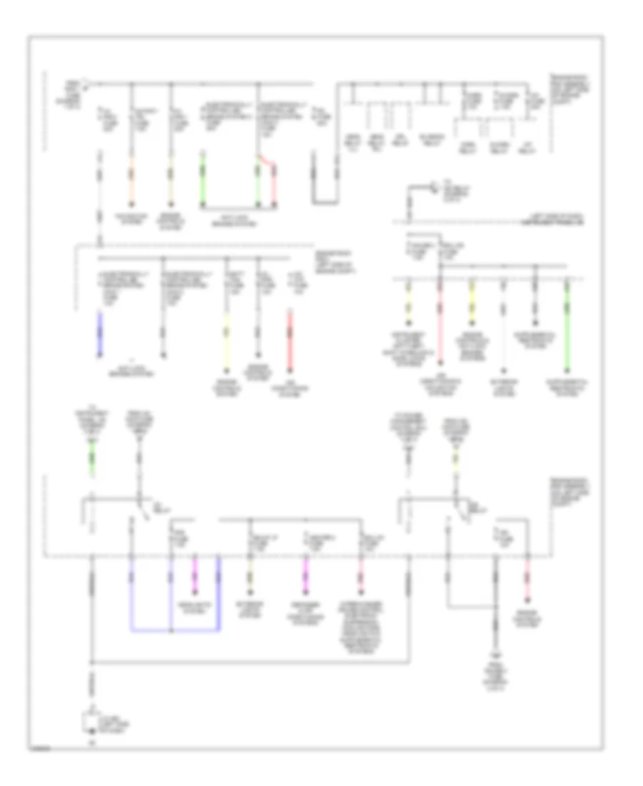 Power Distribution Wiring Diagram 2 of 4 for Lexus RX 450h 2011