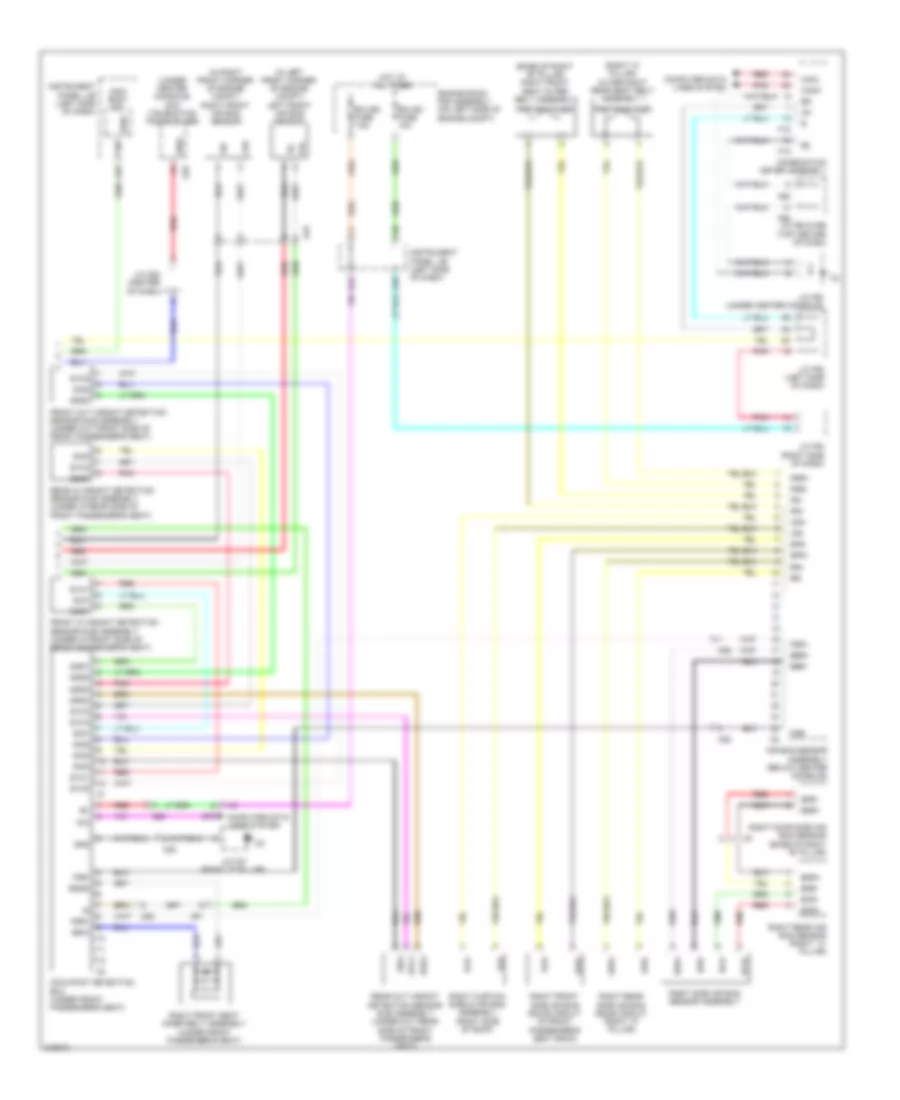 Supplemental Restraint Wiring Diagram 2 of 2 for Lexus RX 450h 2011