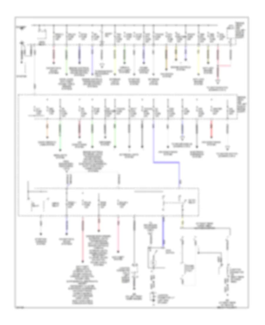 Power Distribution Wiring Diagram 1 of 2 for Lexus GX 470 2008