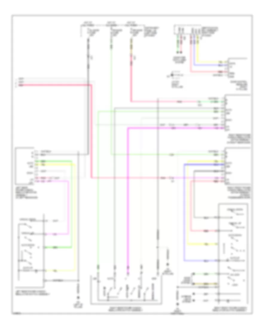 Power Windows Wiring Diagram 2 of 2 for Lexus RX 450h 2012