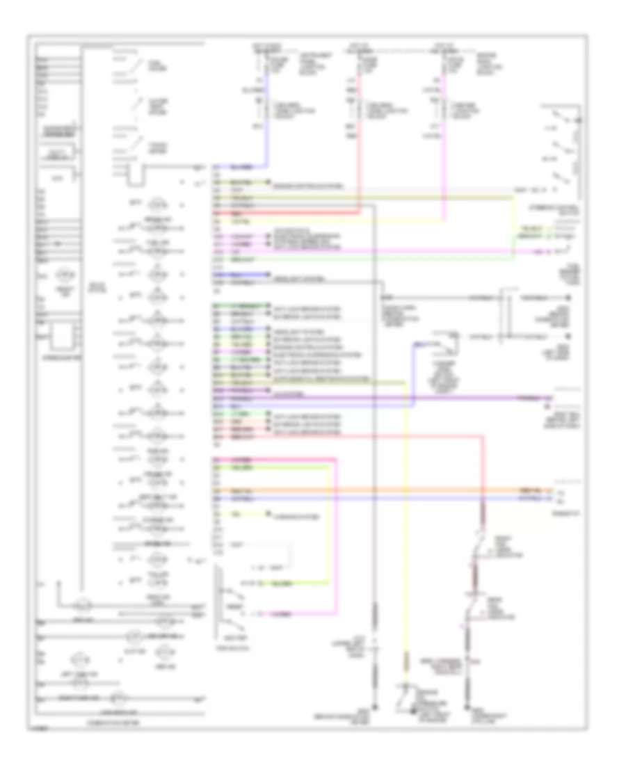 Instrument Cluster Wiring Diagram for Lexus LS 400 1998