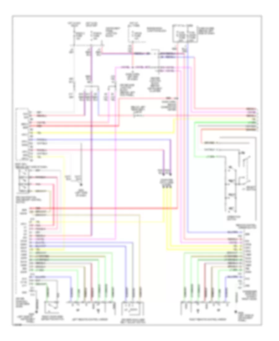 Memory System Wiring Diagrams 1 of 2 for Lexus LS 400 1998