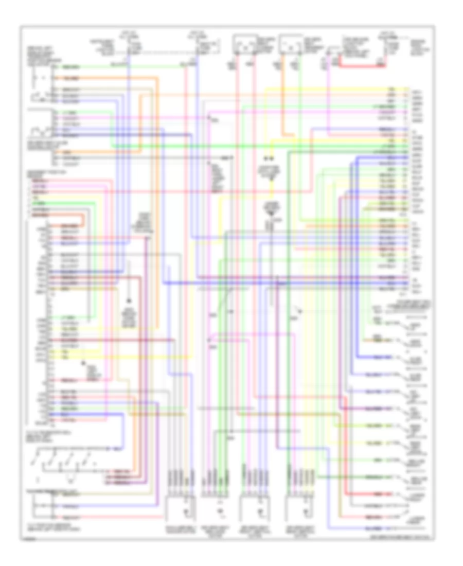 Memory System Wiring Diagrams 2 of 2 for Lexus LS 400 1998