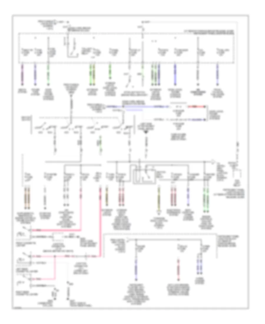 Power Distribution Wiring Diagram 2 of 2 for Lexus LS 400 1998