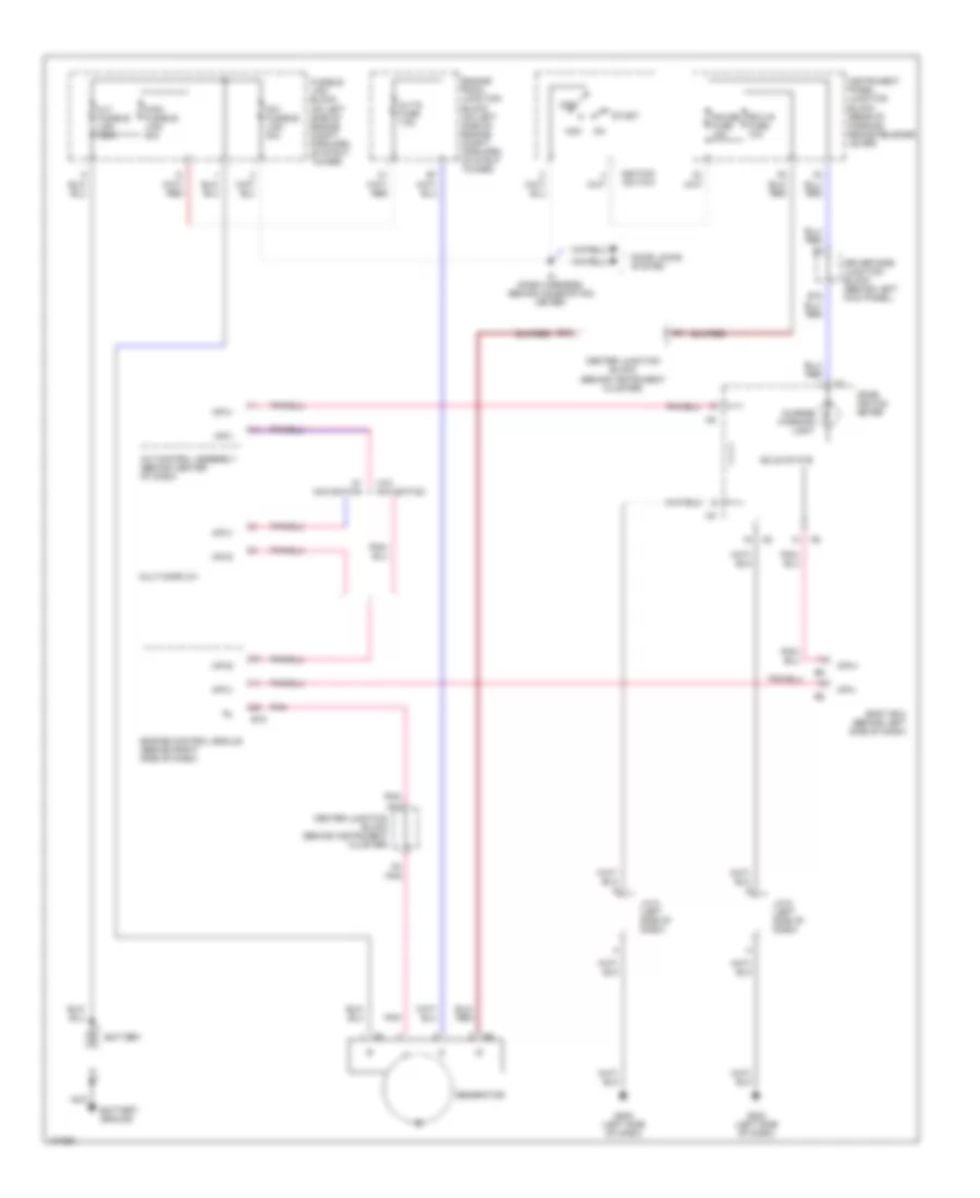Charging Wiring Diagram for Lexus LS 400 1998