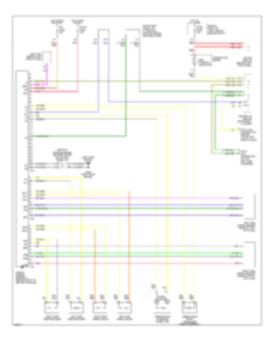 Supplemental Restraint Wiring Diagram for Lexus LS 400 1998