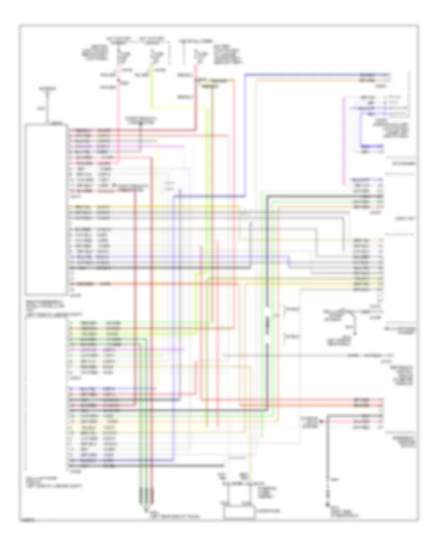 Vehicle Emergency Messaging Wiring Diagram for Lincoln LS 2000