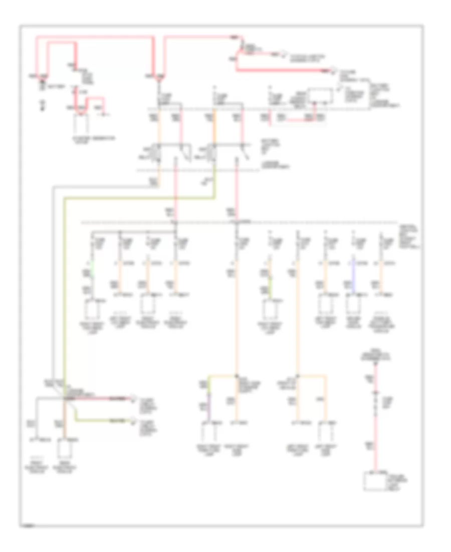 Power Distribution Wiring Diagram 1 of 5 for Lincoln LS 2000