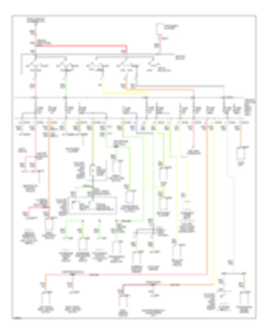 Power Distribution Wiring Diagram 5 of 5 for Lincoln LS 2000