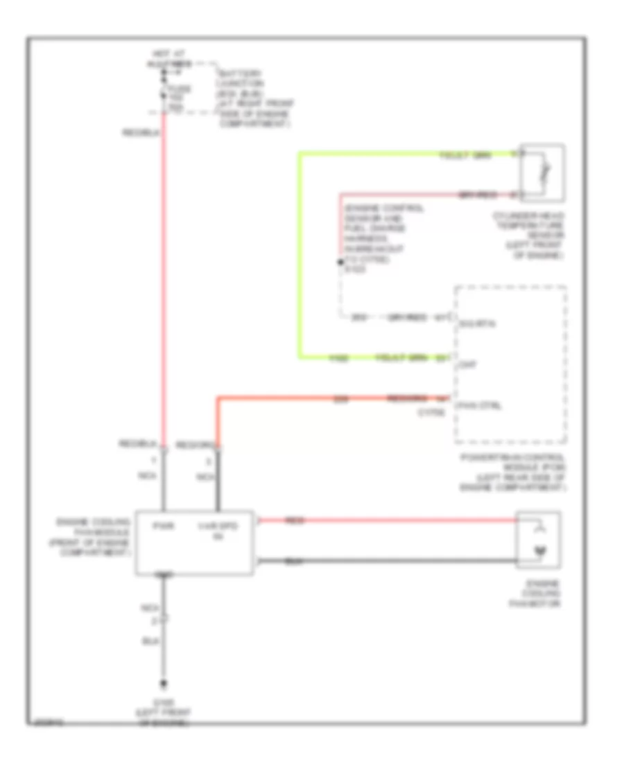 Cooling Fan Wiring Diagram for Lincoln Town Car Signature 2005