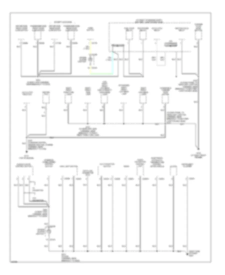 Ground Distribution Wiring Diagram 2 of 4 for Lincoln Town Car Signature 2005