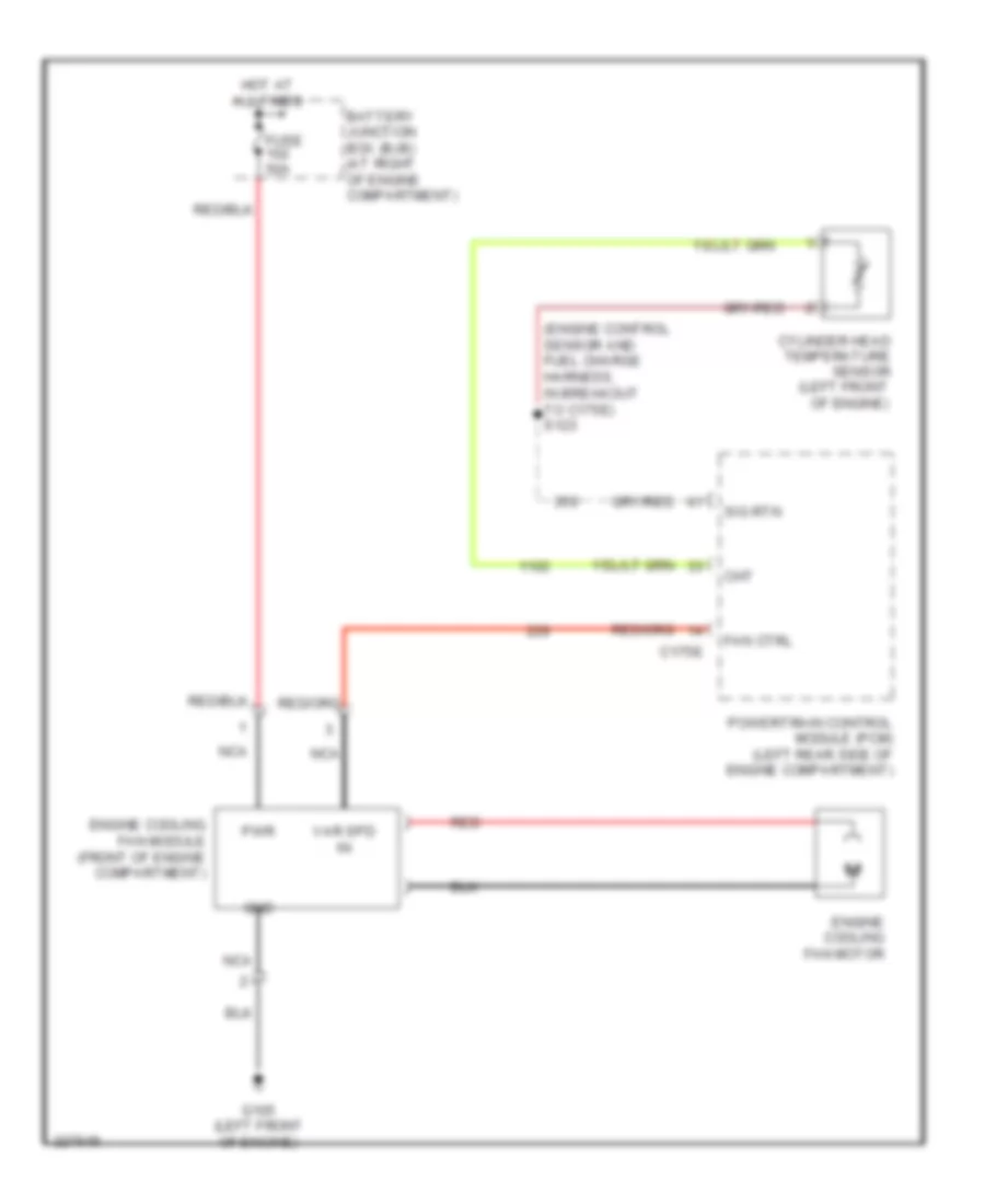 Cooling Fan Wiring Diagram for Lincoln Town Car Executive 2006
