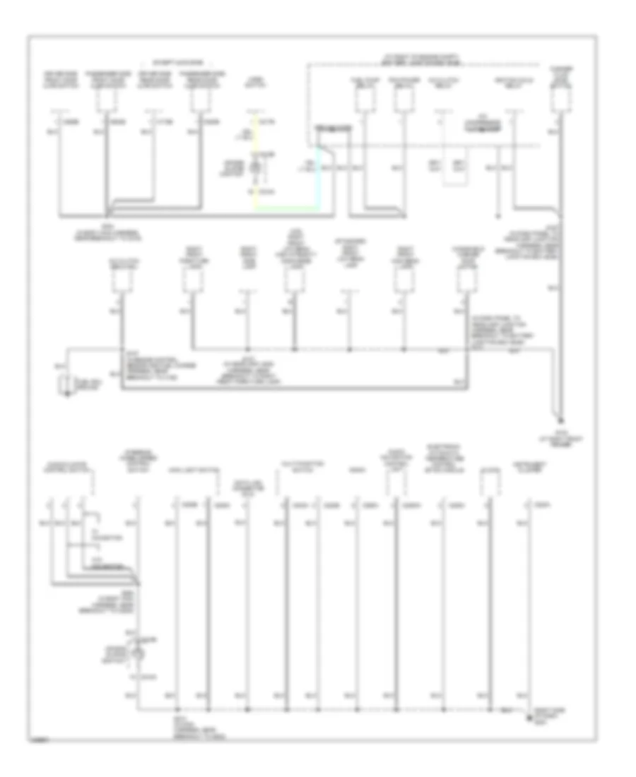 Ground Distribution Wiring Diagram 2 of 4 for Lincoln Town Car Executive 2006