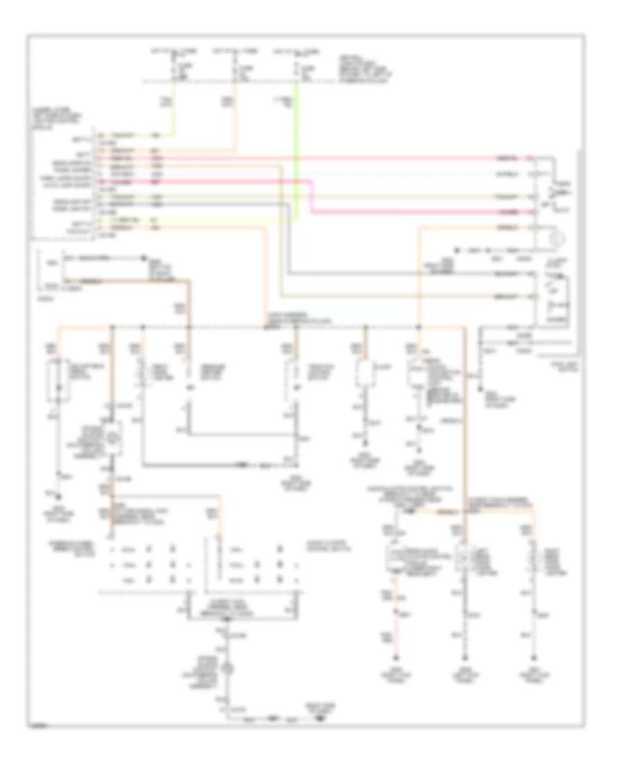 Instrument Illumination Wiring Diagram for Lincoln Town Car Executive 2006