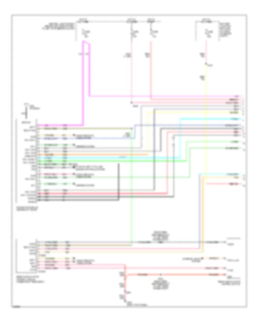 Navigation Wiring Diagram 1 of 2 for Lincoln Town Car Executive 2006