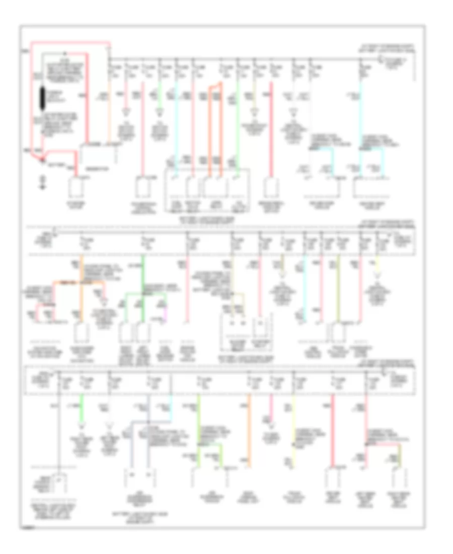 Power Distribution Wiring Diagram 1 of 3 for Lincoln Town Car Executive 2006
