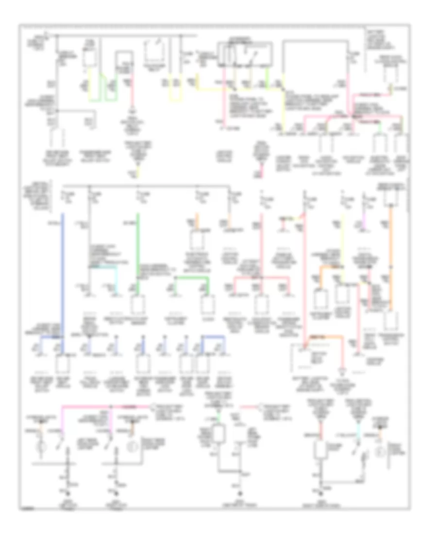 Power Distribution Wiring Diagram 3 of 3 for Lincoln Town Car Executive 2006