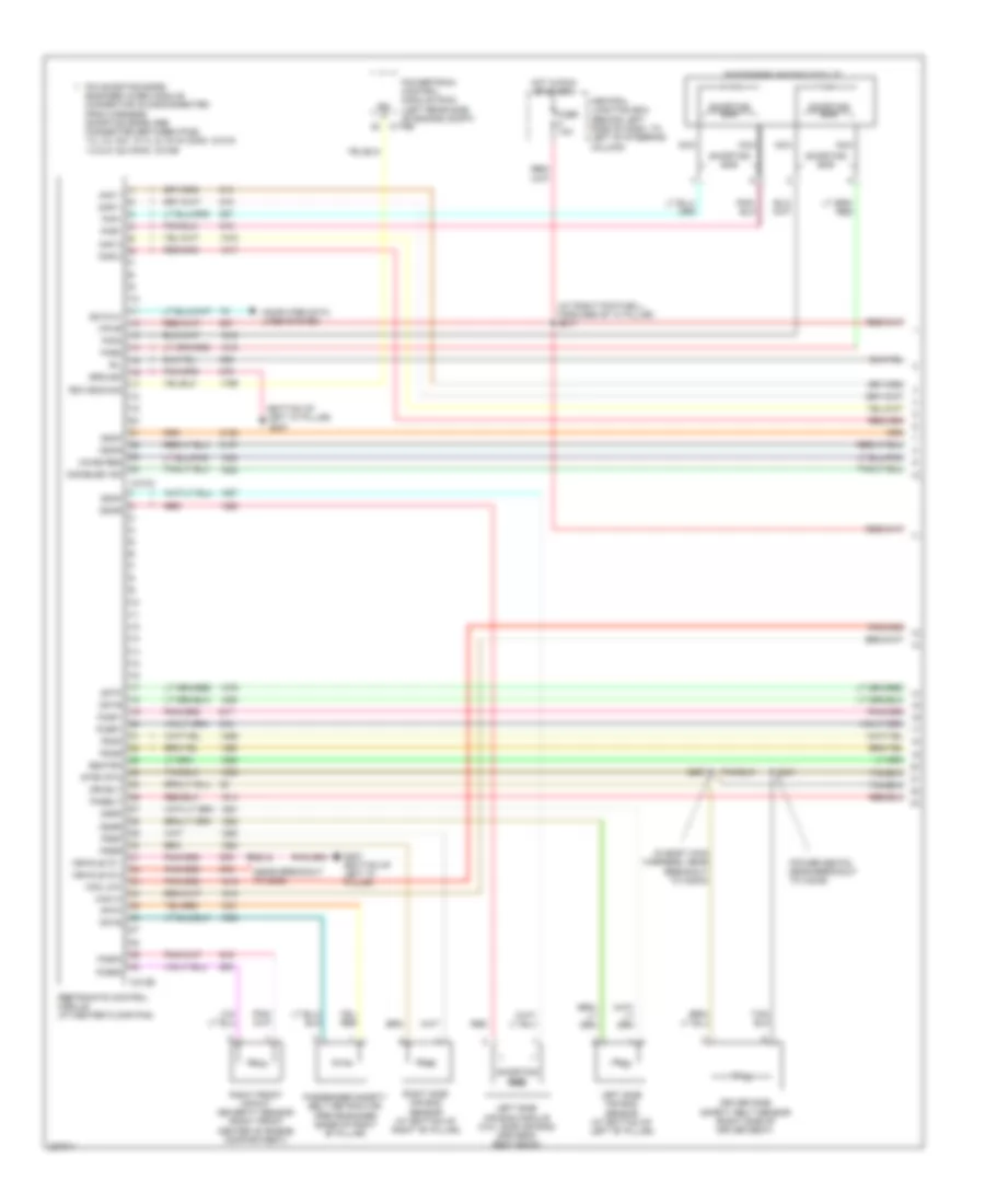 Supplemental Restraints Wiring Diagram 1 of 2 for Lincoln Town Car Executive 2006