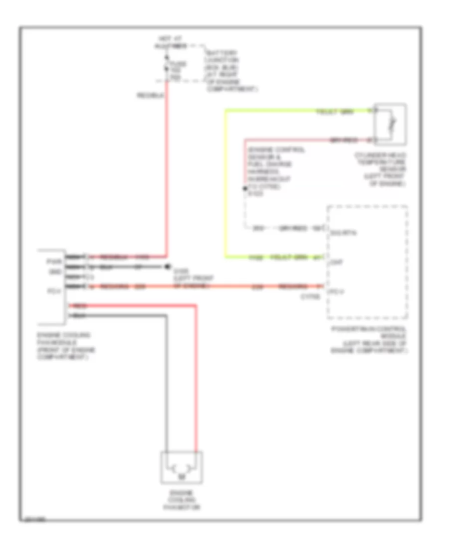 Cooling Fan Wiring Diagram for Lincoln Town Car Executive 2007