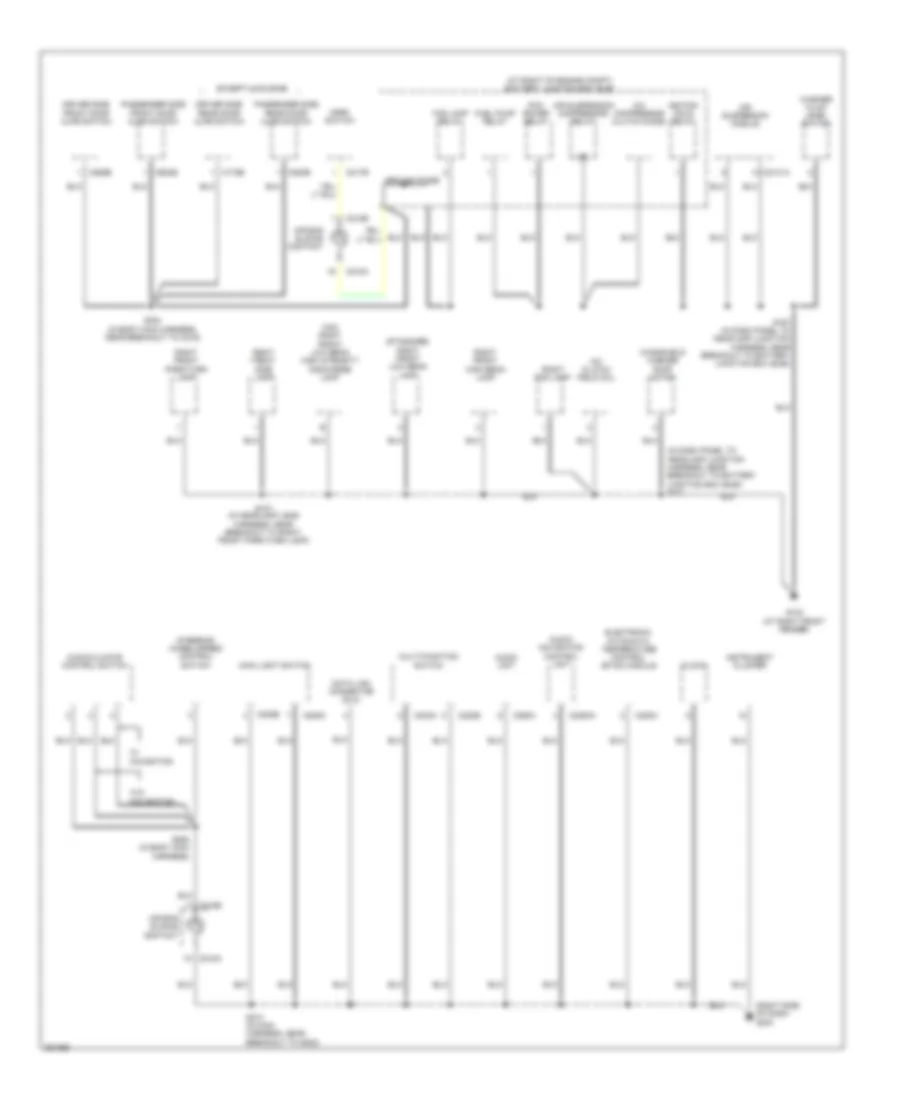 Ground Distribution Wiring Diagram 2 of 4 for Lincoln Town Car Executive 2007
