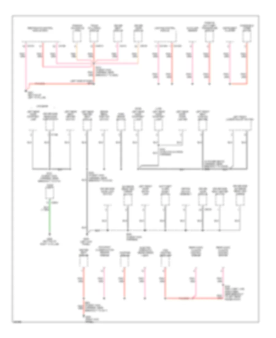 Ground Distribution Wiring Diagram 3 of 4 for Lincoln Town Car Executive 2007