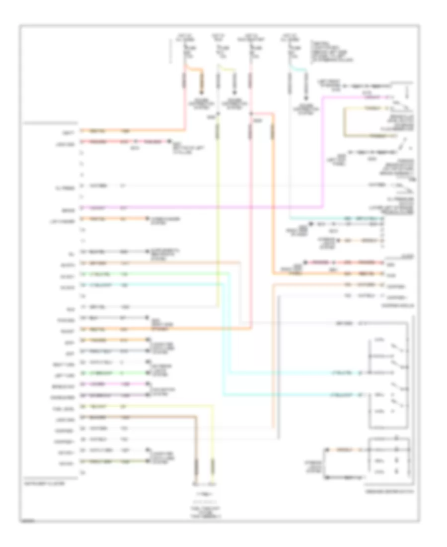 Instrument Cluster Wiring Diagram for Lincoln Town Car Executive 2007