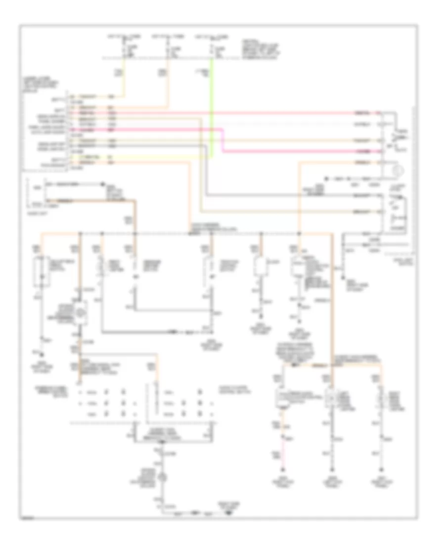 Instrument Illumination Wiring Diagram for Lincoln Town Car Executive 2007