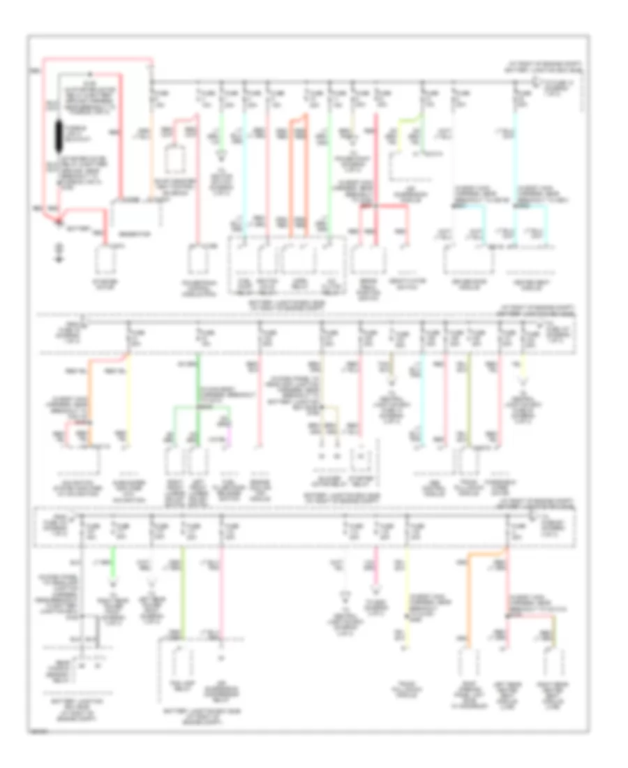 Power Distribution Wiring Diagram 1 of 3 for Lincoln Town Car Executive 2007