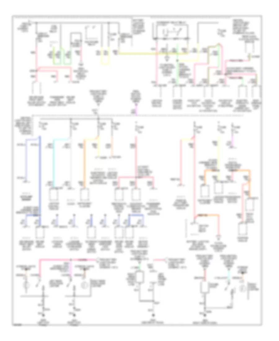 Power Distribution Wiring Diagram 3 of 3 for Lincoln Town Car Executive 2007