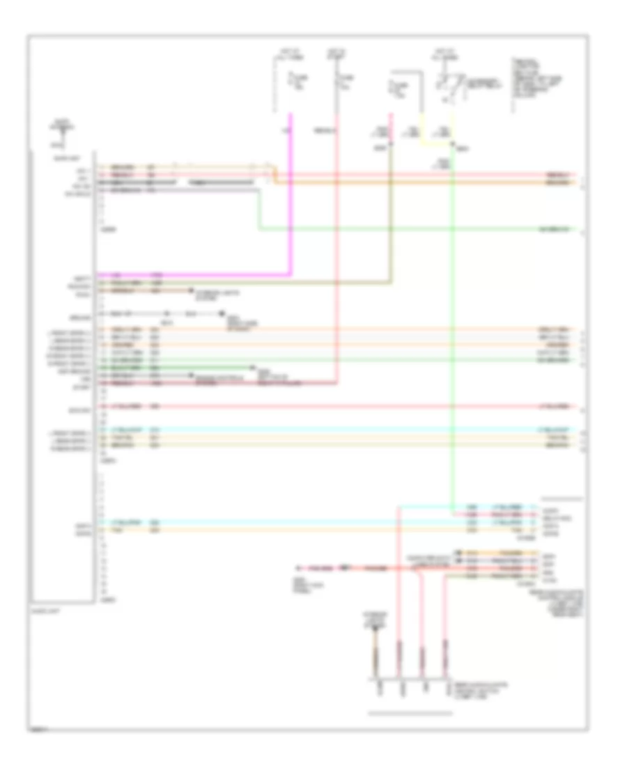 Radio Wiring Diagram without Navigation 1 of 2 for Lincoln Town Car Executive 2007