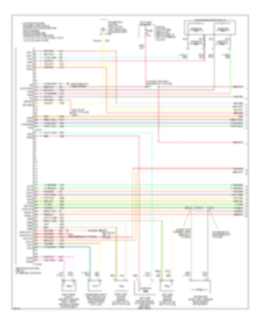 Supplemental Restraints Wiring Diagram 1 of 2 for Lincoln Town Car Executive 2007